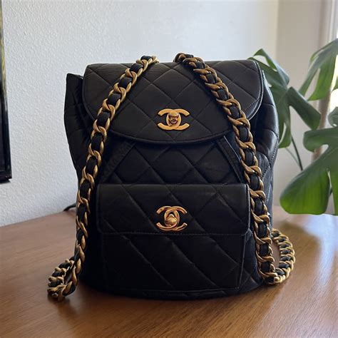 chanel vintage ligne tote|Vintage Chanel backpack price.